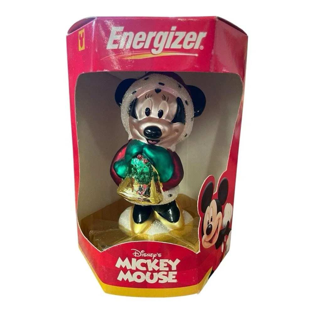 Minnie Mouse‎ Disney Energizer European Style Glass Ornament
